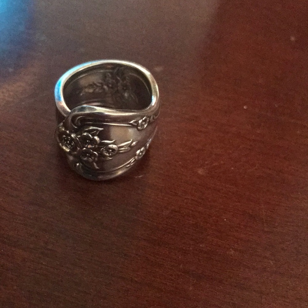 Silver spoon ring